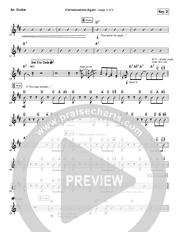 Christmastime Again Acoustic Guitar (MercyMe)