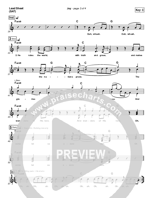 Joy Lead (SAT) (MercyMe)