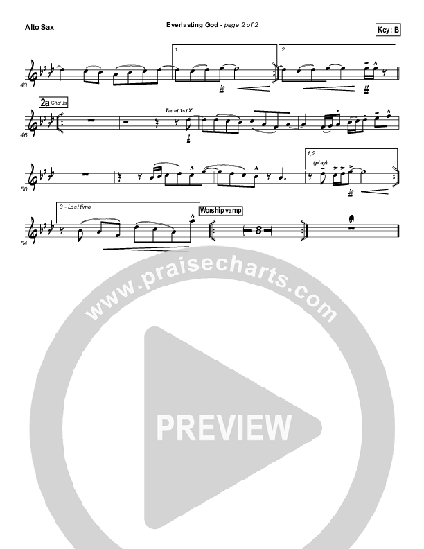 Everlasting God Alto Sax (Lincoln Brewster)