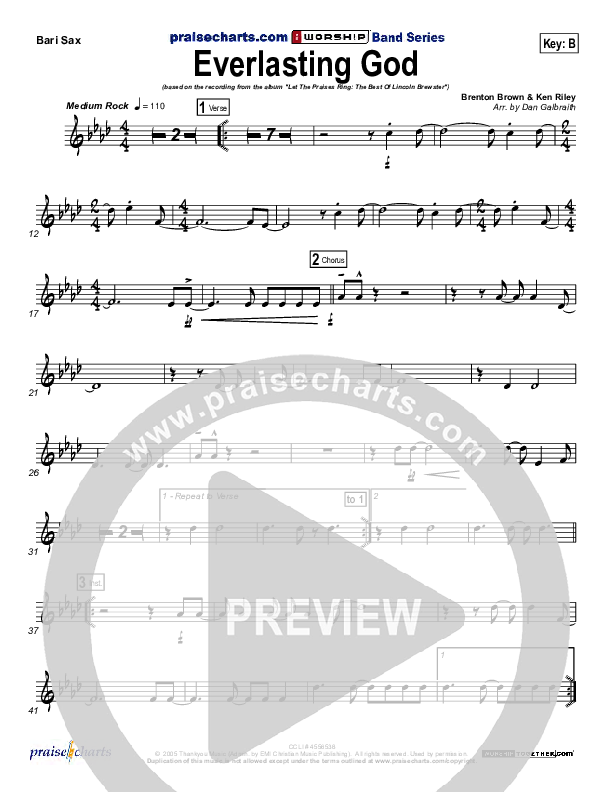 Everlasting God Bari Sax (Lincoln Brewster)