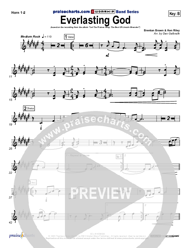 Everlasting God French Horn 1/2 (Lincoln Brewster)