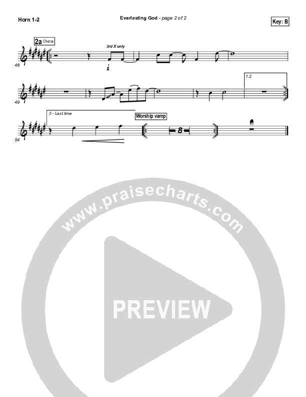 Everlasting God French Horn 1/2 (Lincoln Brewster)