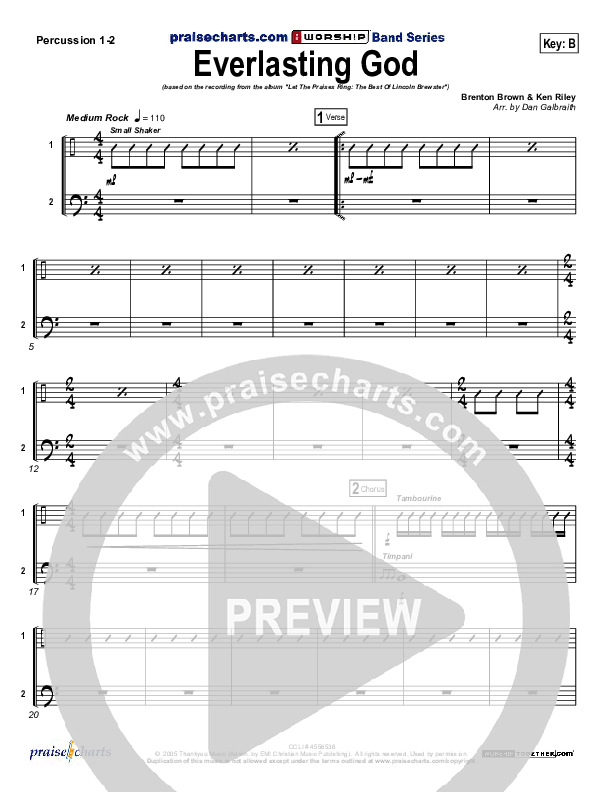 Everlasting God Percussion (Lincoln Brewster)