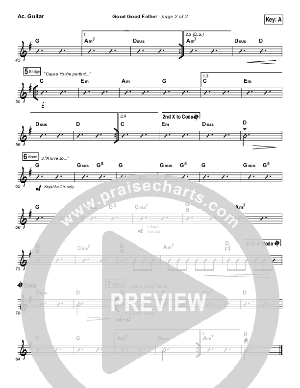 Good Good Father Acoustic Guitar (Big Daddy Weave)