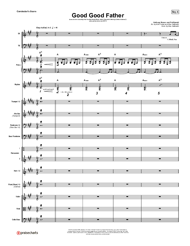 Good Good Father Orchestration (Big Daddy Weave)