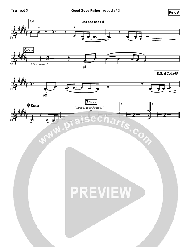 Good Good Father Trumpet 3 (Big Daddy Weave)