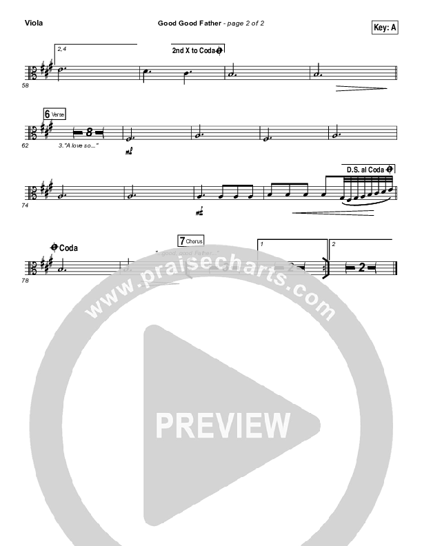 Good Good Father Viola (Big Daddy Weave)