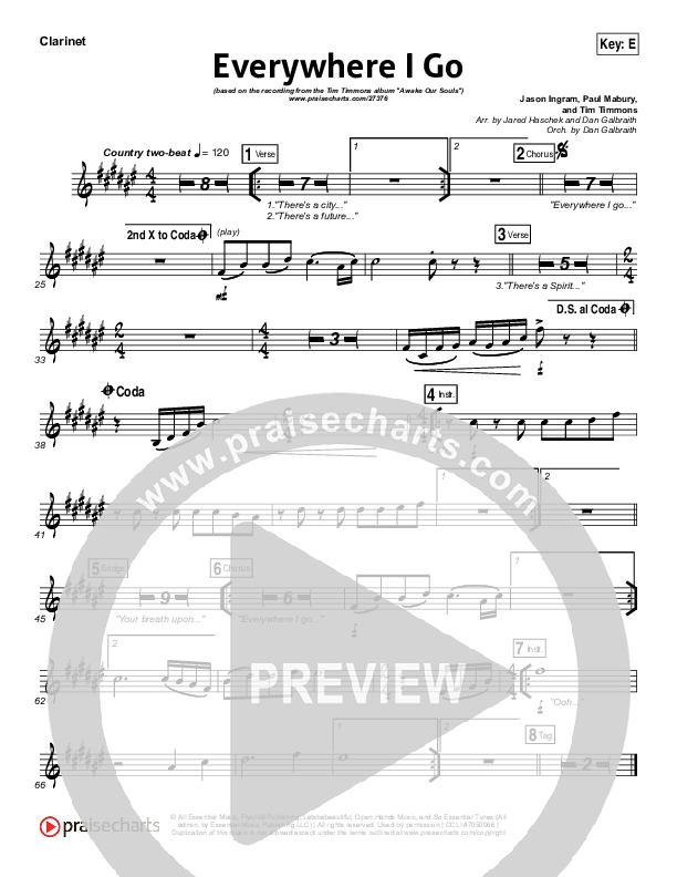 Everywhere I Go Wind Pack (Tim Timmons)