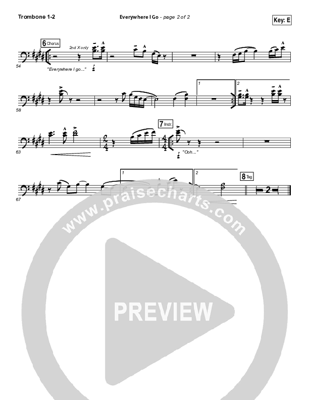 Everywhere I Go Sheet Music PDF (Tim Timmons) - PraiseCharts