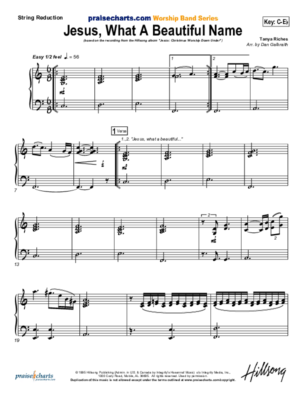 Jesus What A Beautiful Name Synth Strings (Hillsong Worship)