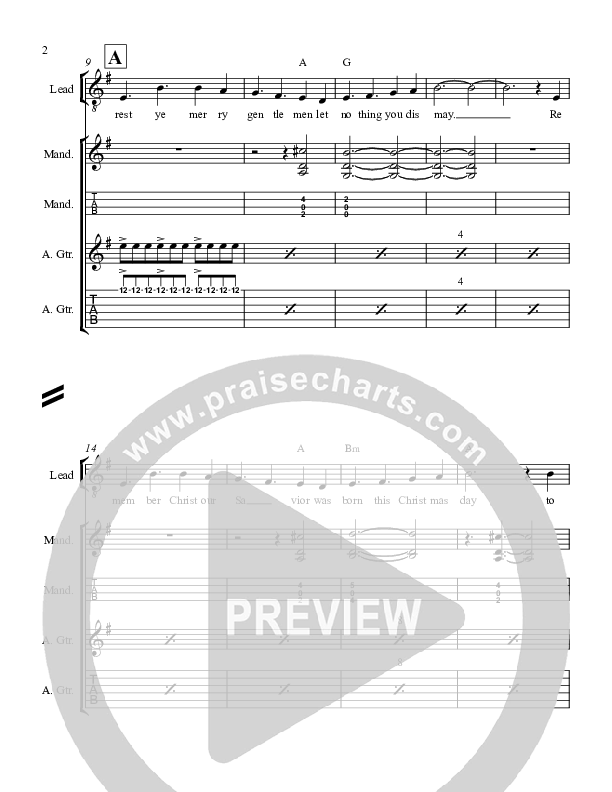 God Rest Ye Merry Gentlemen Conductor's Score (Highlands Worship)