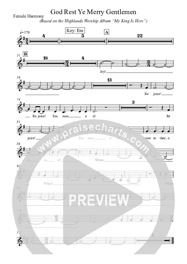 God Rest Ye Merry Gentlemen Male Harmony (Highlands Worship)