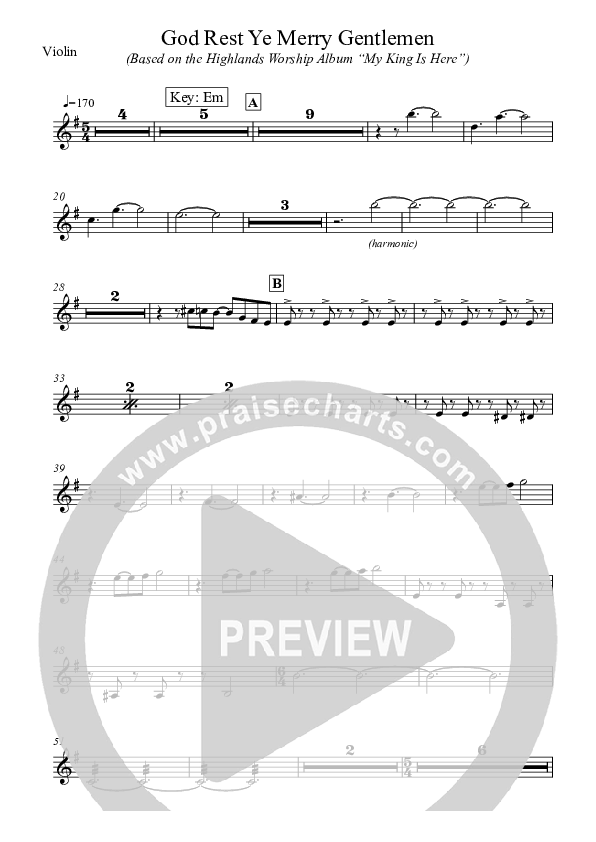 God Rest Ye Merry Gentlemen Violins (Highlands Worship)