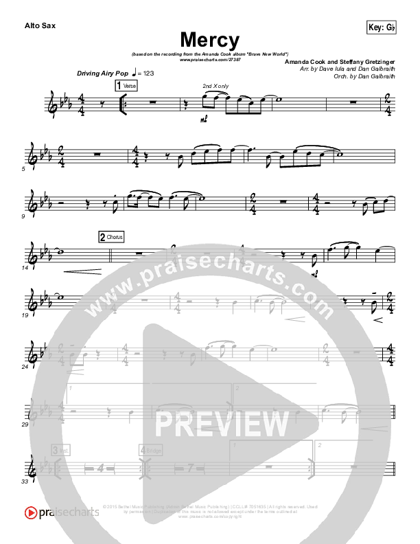 Mercy Alto Sax (Amanda Lindsey Cook)