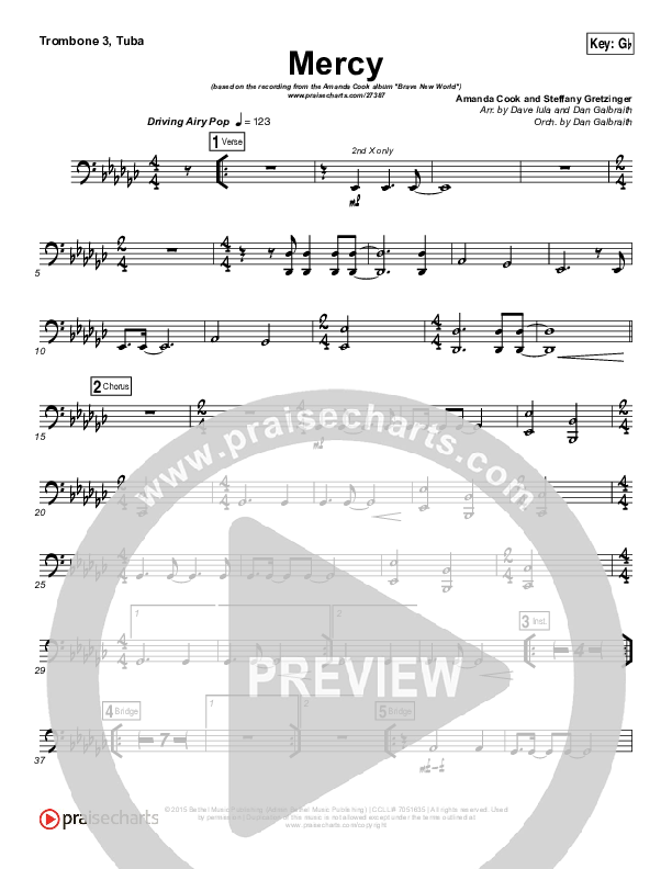 Mercy Trombone 3/Tuba (Amanda Lindsey Cook)