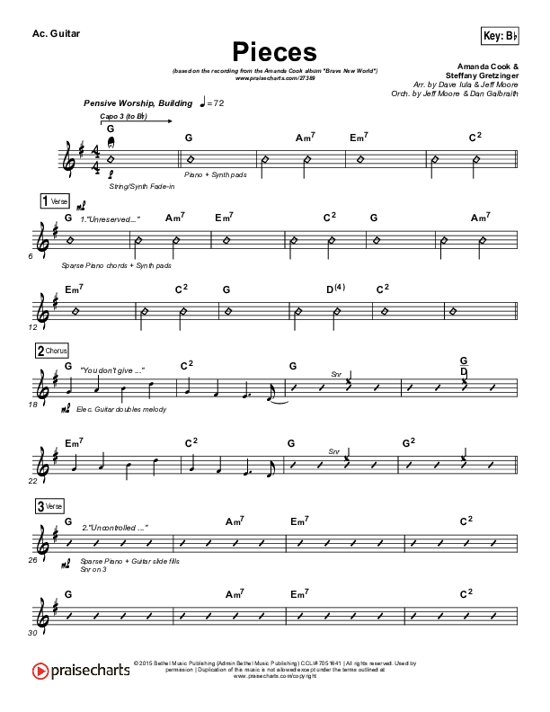 Pieces Acoustic Guitar (Amanda Lindsey Cook)