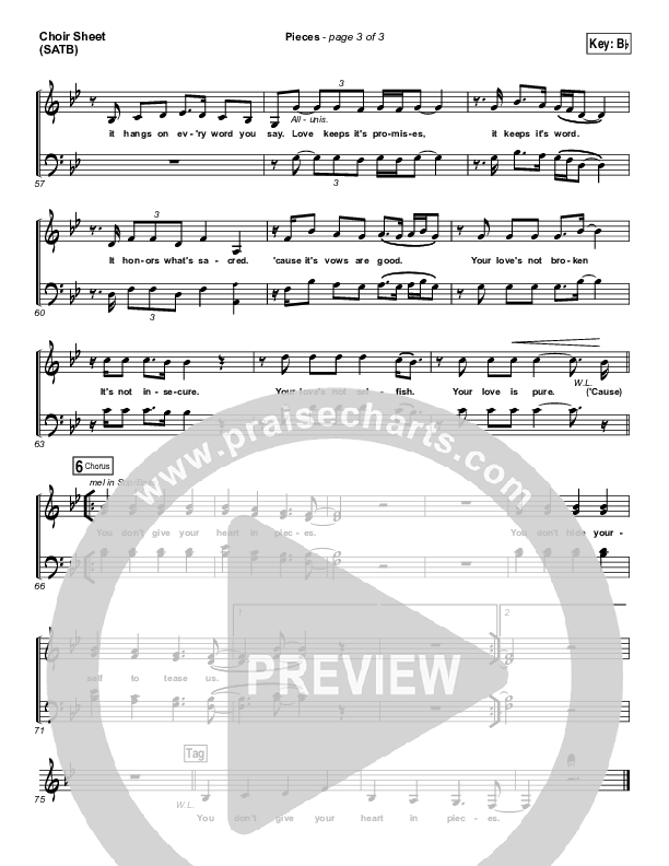 Pieces Choir Vocals (SATB) (Amanda Lindsey Cook)