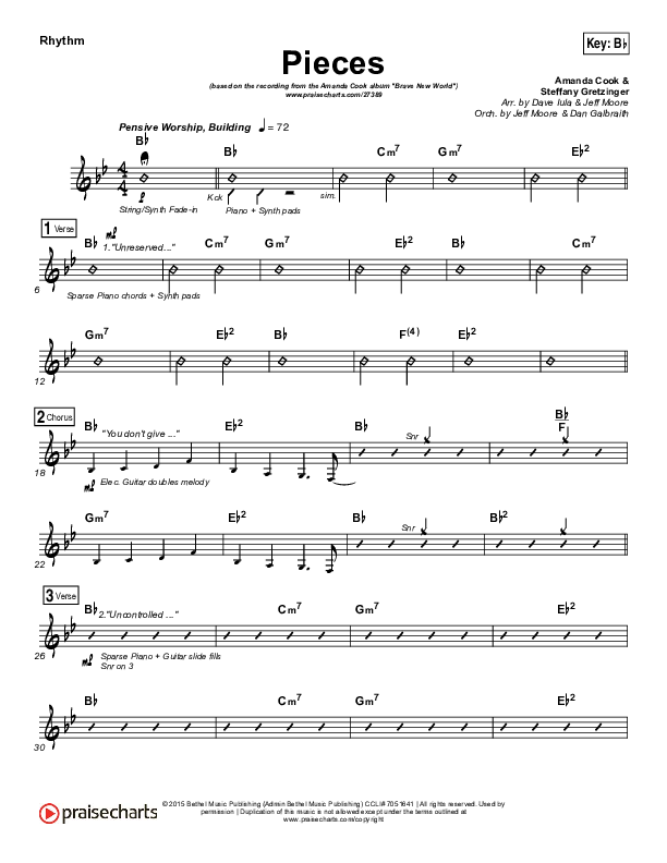 Pieces Rhythm Chart (Amanda Lindsey Cook)