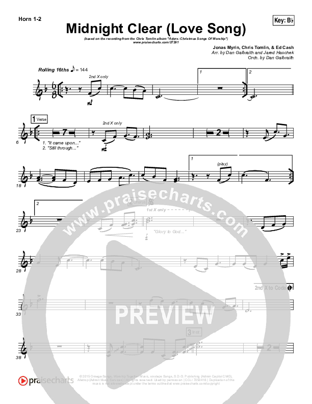 Midnight Clear (Love Song) Brass Pack (Chris Tomlin)