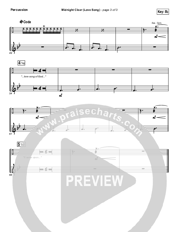 Midnight Clear (Love Song) Percussion (Chris Tomlin)