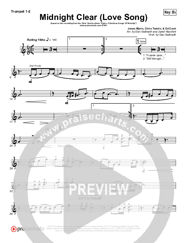 Midnight Clear (Love Song) Brass Pack (Chris Tomlin)