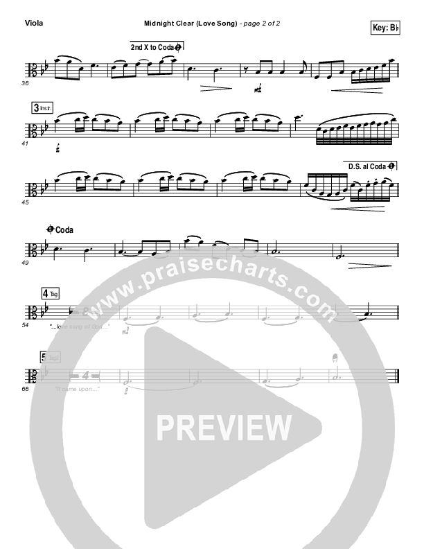 Midnight Clear (Love Song) Viola (Chris Tomlin)