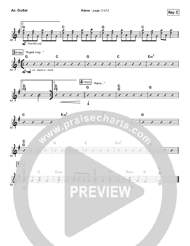 Adore Acoustic Guitar (Chris Tomlin)