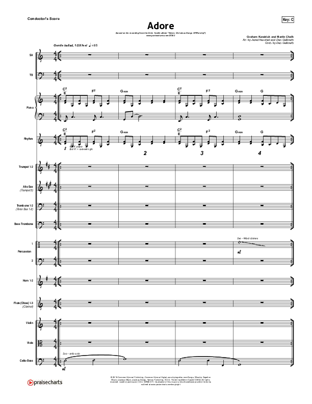 Adore Conductor's Score (Chris Tomlin)