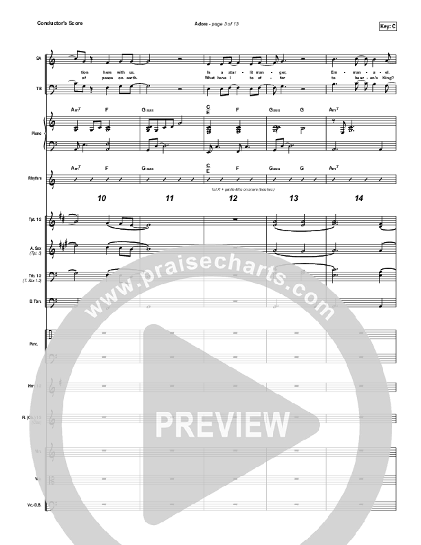 Adore Conductor's Score (Chris Tomlin)
