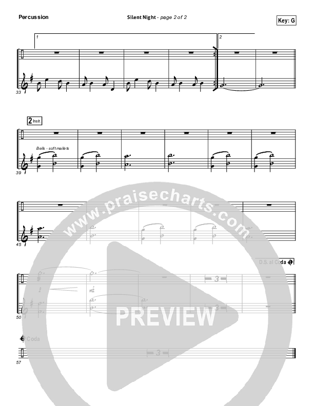 Silent Night Percussion (Chris Tomlin / Kristyn Getty)