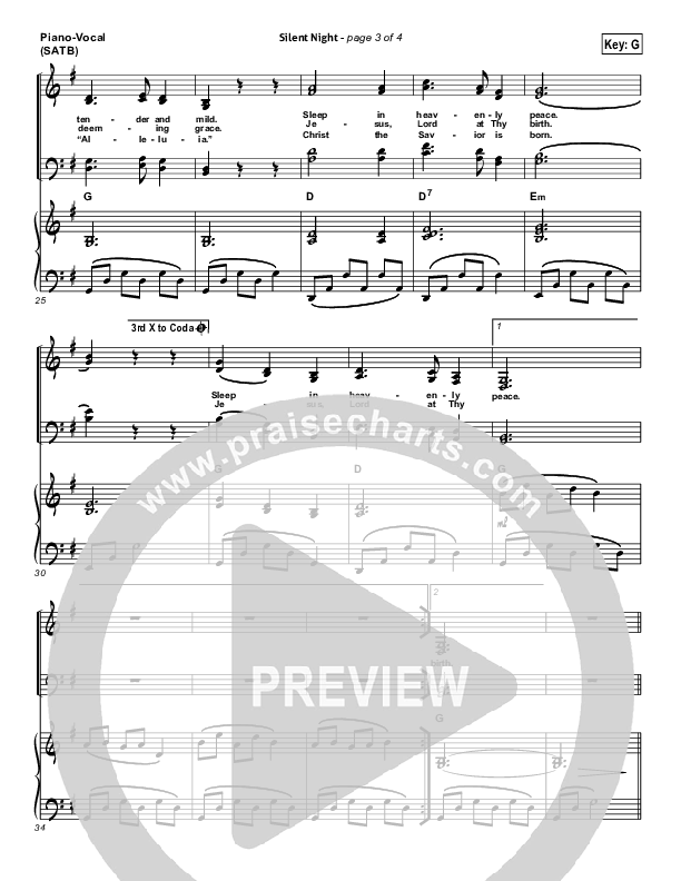 Silent Night Piano/Vocal & Lead (Chris Tomlin / Kristyn Getty)