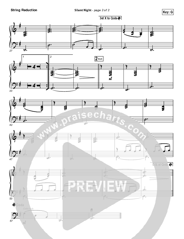 Silent Night String Pack (Chris Tomlin / Kristyn Getty)