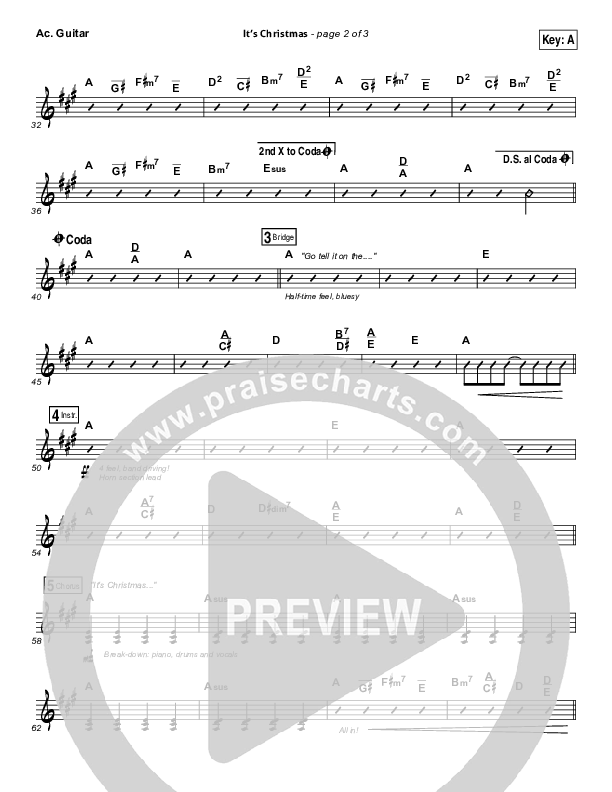 It's Christmas Acoustic Guitar (Chris Tomlin)