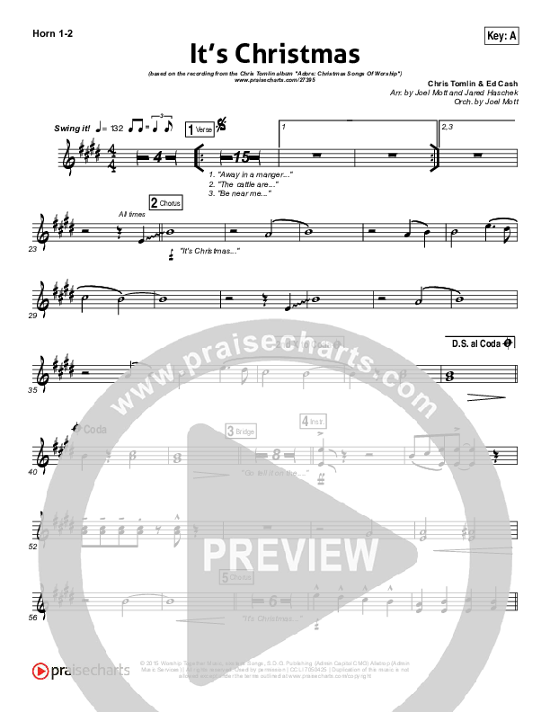 It's Christmas Brass Pack (Chris Tomlin)