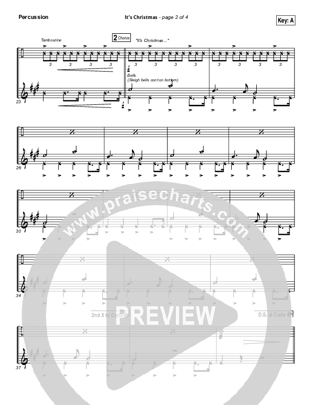 It's Christmas Percussion (Chris Tomlin)