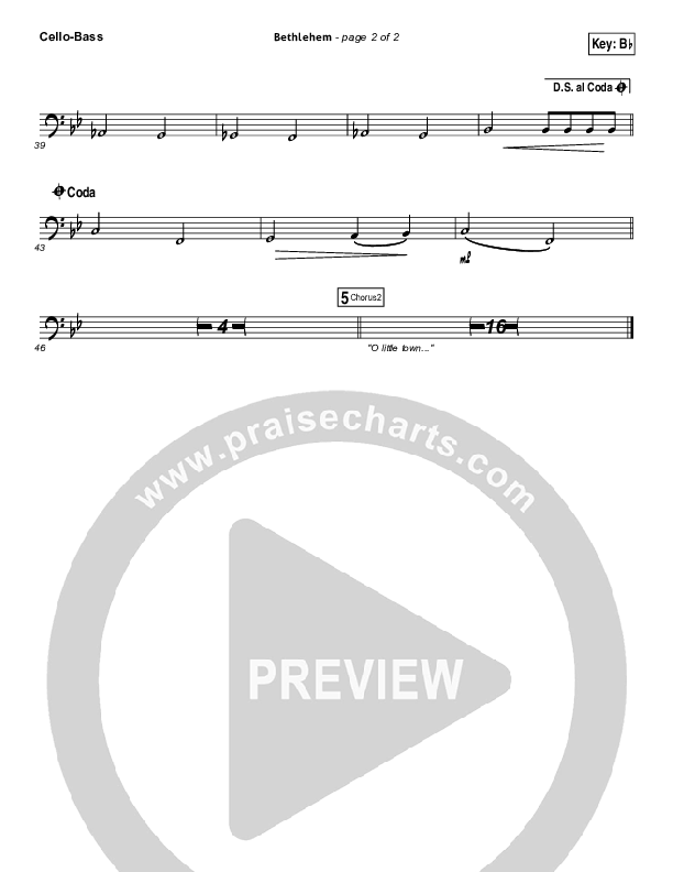 Bethlehem Cello/Bass (Chris Tomlin)