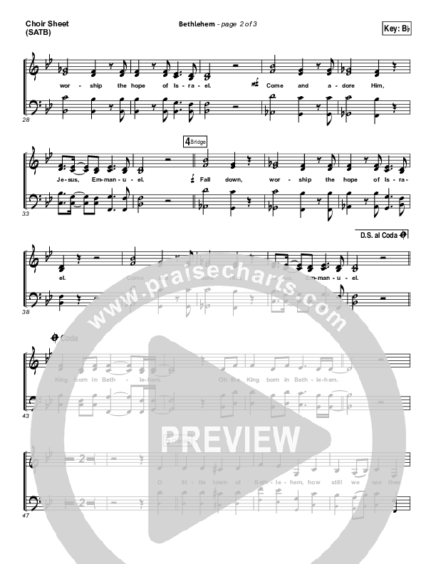 Bethlehem Choir Vocals (SATB) (Chris Tomlin)
