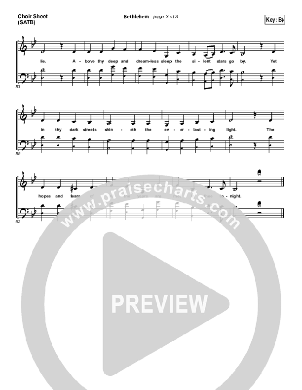 Bethlehem Choir Vocals (SATB) (Chris Tomlin)