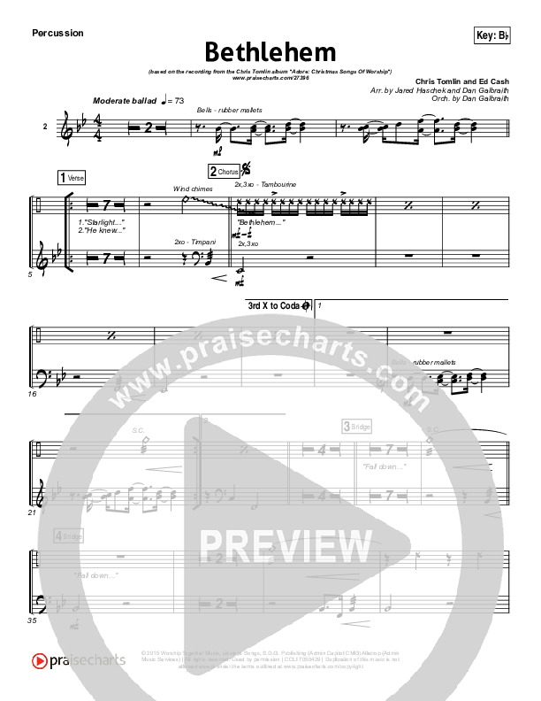 Bethlehem Percussion (Chris Tomlin)