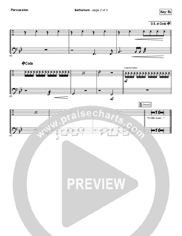 Bethlehem Percussion (Chris Tomlin)