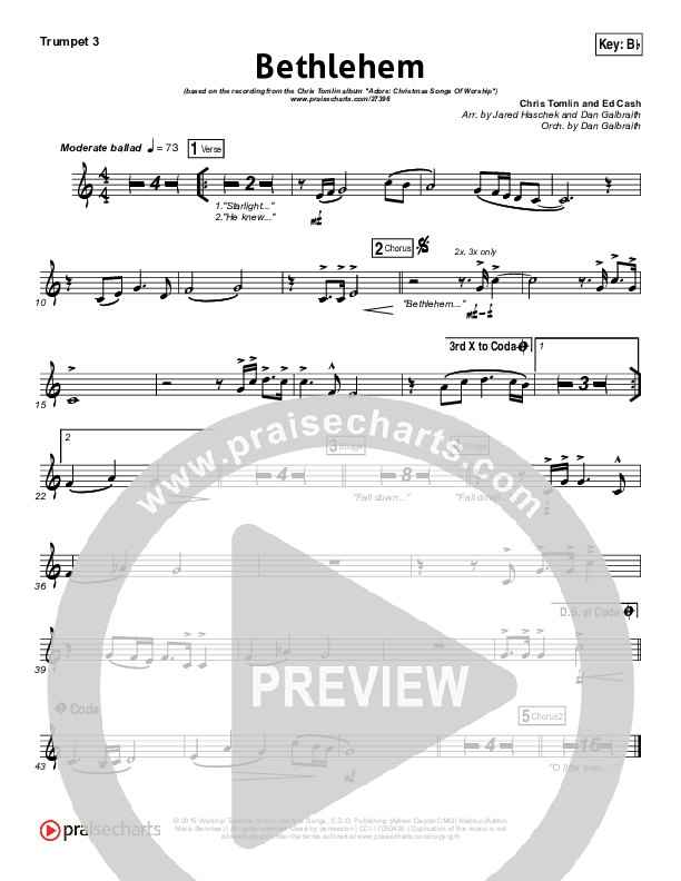 Bethlehem Trumpet 3 (Chris Tomlin)