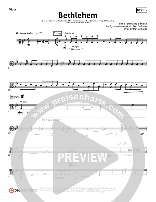 Bethlehem Viola (Chris Tomlin)