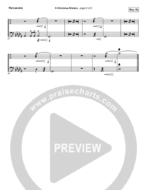 A Christmas Alleluia Percussion (Chris Tomlin / Lauren Daigle / Leslie Jordan)