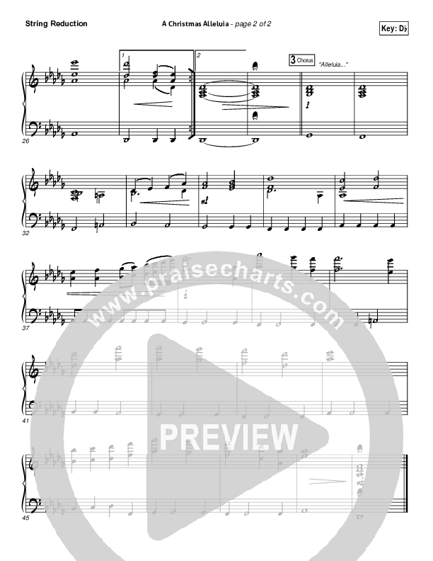 A Christmas Alleluia Synth Strings (Chris Tomlin / Lauren Daigle / Leslie Jordan)