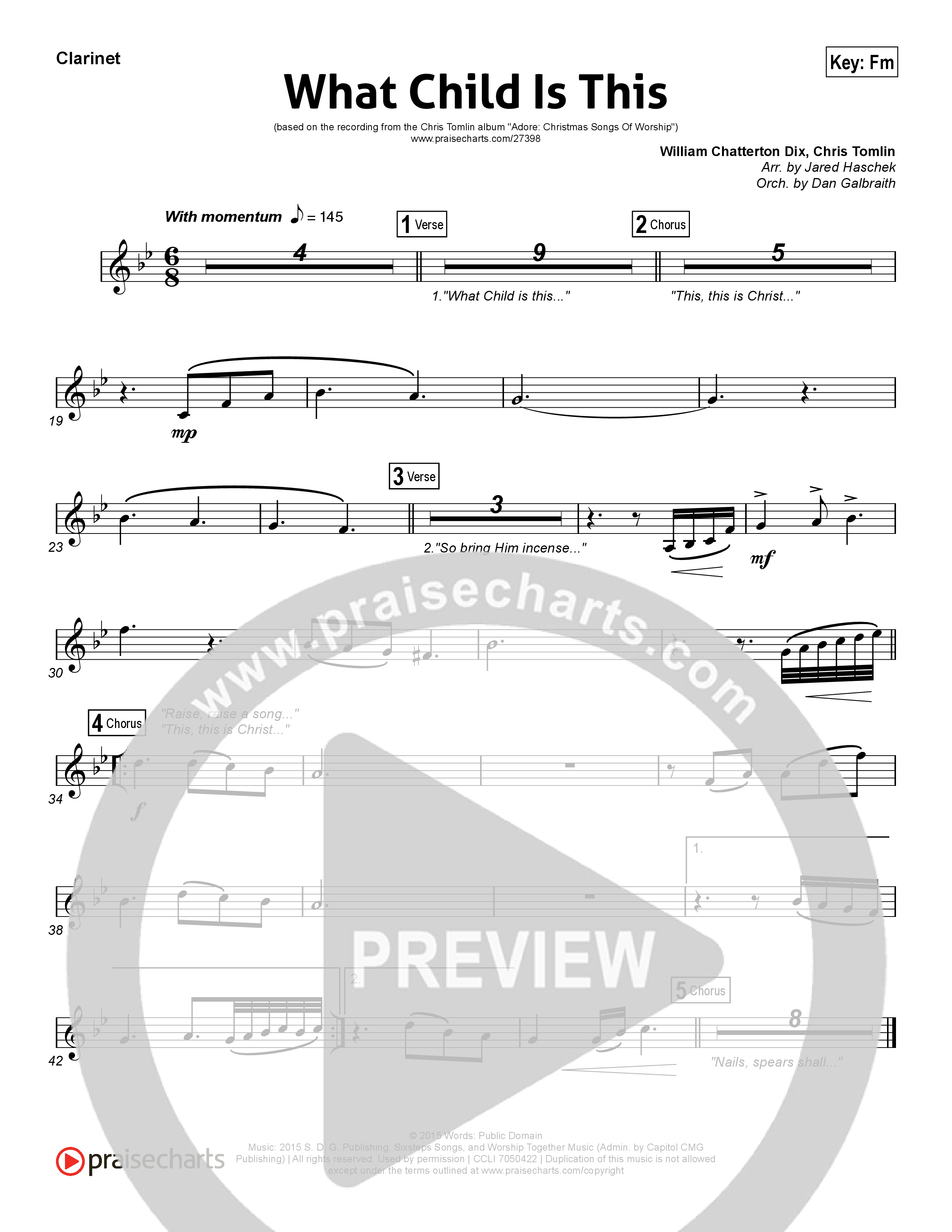 What Child Is This Wind Pack (Chris Tomlin / All Sons & Daughters)