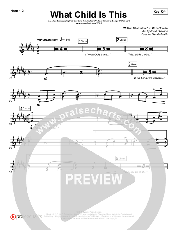 What Child Is This Brass Pack (Chris Tomlin / All Sons & Daughters)