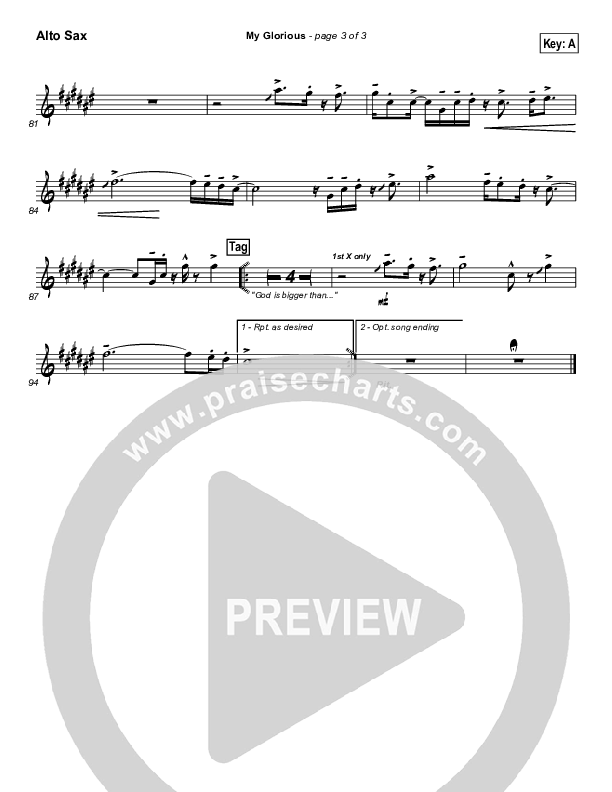 My Glorious Alto Sax (Newsong)