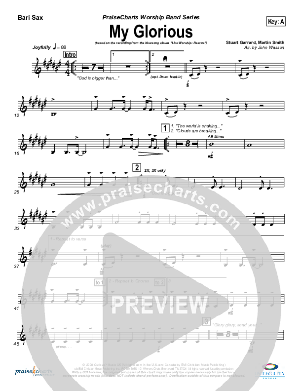 My Glorious Bari Sax (Newsong)