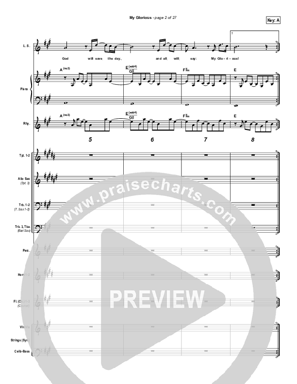 My Glorious Conductor's Score (Newsong)