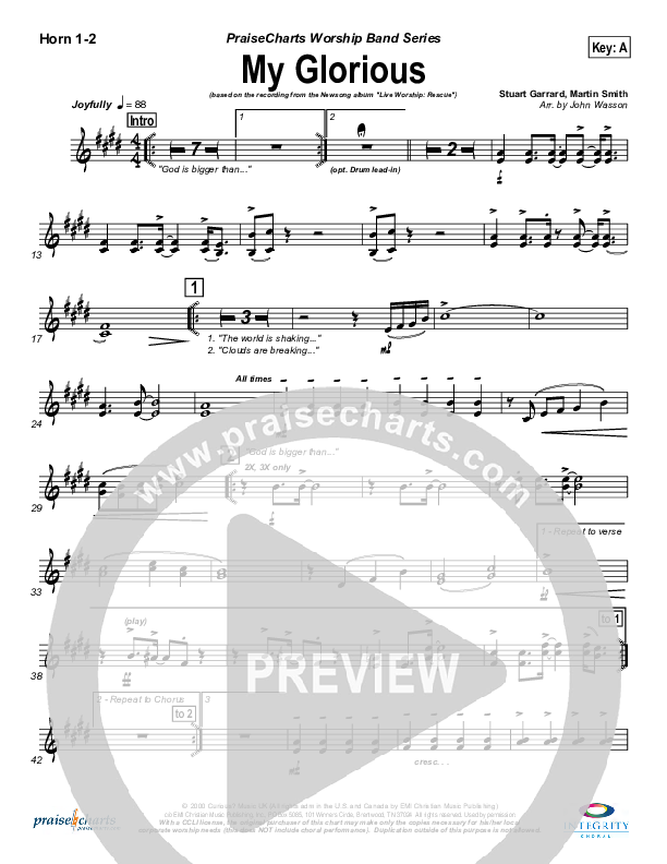 My Glorious Brass Pack (Newsong)